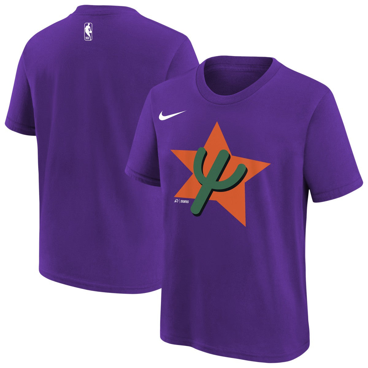 Purple Phoenix Suns Youth 2025/26 City Edition Essential Logo T-Shirt | NBA