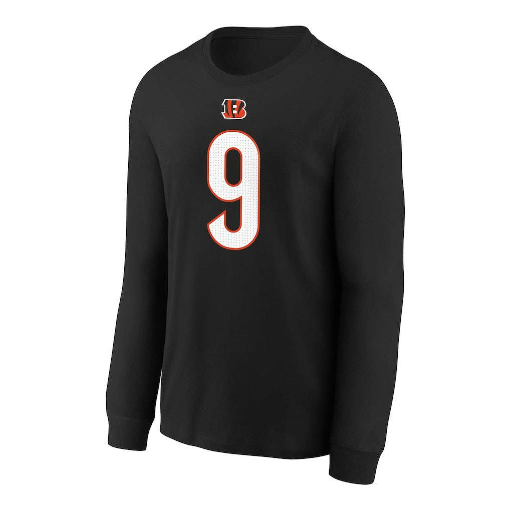 Cincinnati Bengals Joe Burrow  Youth Player Name & Number Long Sleeve T-Shirt | NFL On sale