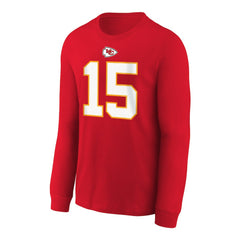 Kansas City Chiefs Patrick Mahomes  Youth Player Name & Number Long Sleeve T-Shirt | NFL US