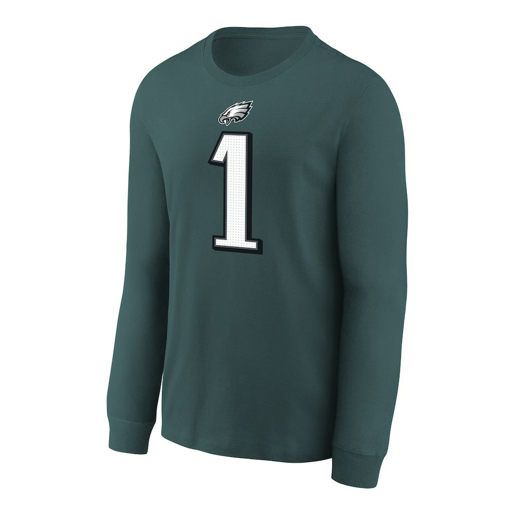 Philadelphia Eagles Jalen Hurts  Youth Player Name & Number Long Sleeve T-Shirt | NFL Online