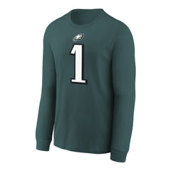 Philadelphia Eagles Jalen Hurts  Youth Player Name & Number Long Sleeve T-Shirt | NFL Online