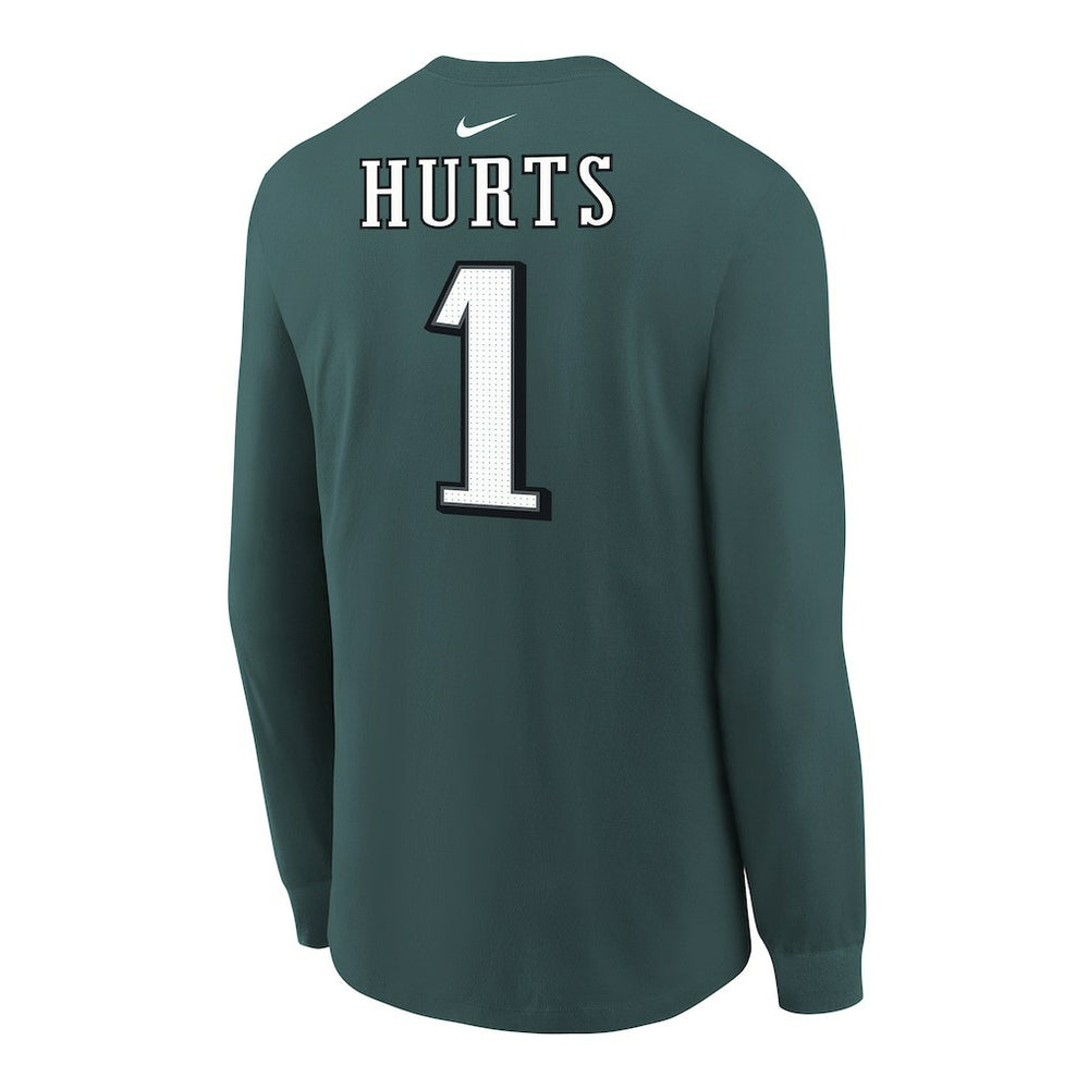 Philadelphia Eagles Jalen Hurts  Youth Player Name & Number Long Sleeve T-Shirt | NFL Online