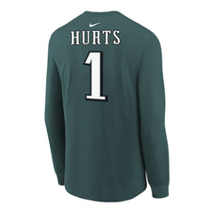 Philadelphia Eagles Jalen Hurts  Youth Player Name & Number Long Sleeve T-Shirt | NFL Online