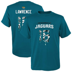 Jacksonville Jaguars Trevor Lawrence  Youth Mainliner Drip Player Name & Number T-Shirt | NFL Discount