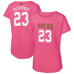 San Francisco 49ers Christian McCaffrey  Girls Youth Player Name & Number T-Shirt | NFL Sale