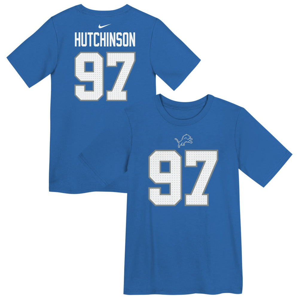 Detroit Lions Aidan Hutchinson  Preschool Player Name & Number T-Shirt | NFL Hot