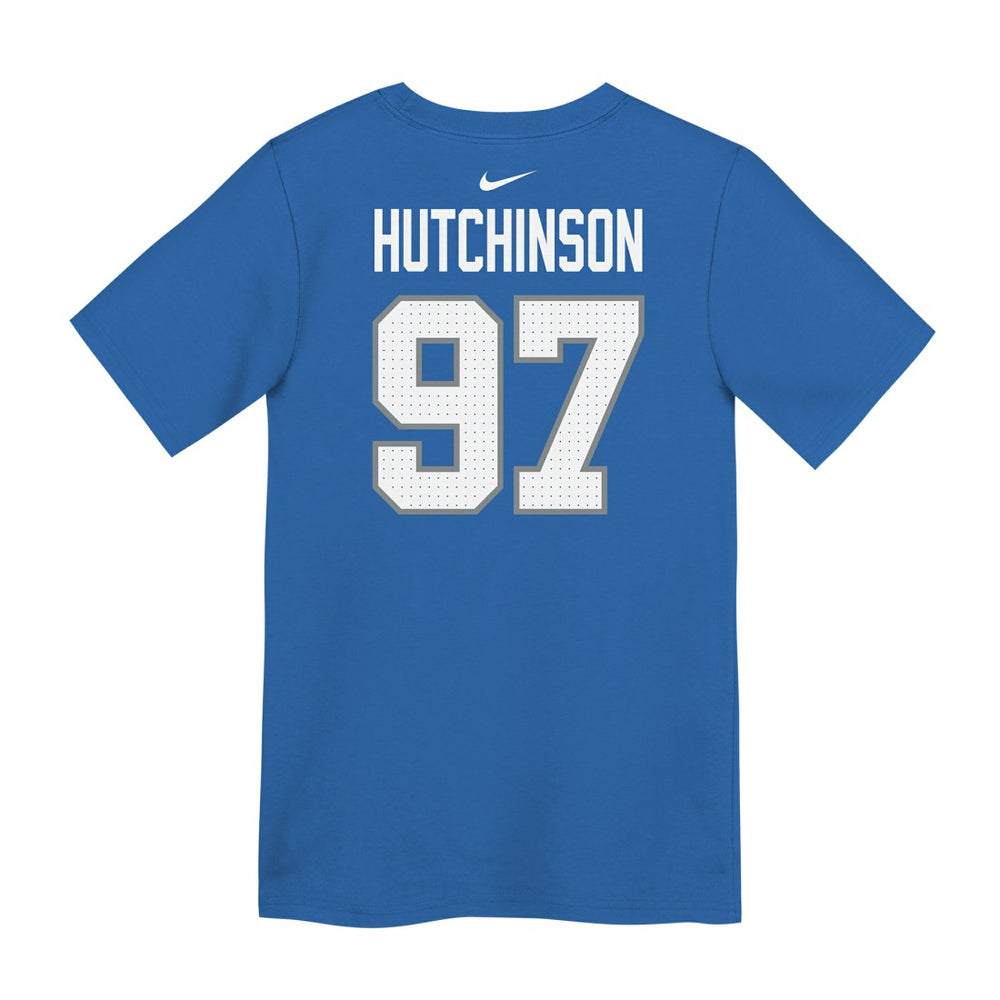 Detroit Lions Aidan Hutchinson  Preschool Player Name & Number T-Shirt | NFL Hot