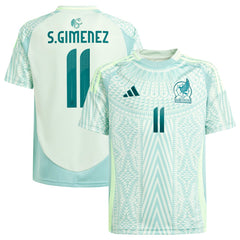 Santiago Giménez Mexico National Team Youth 2024 Away Replica Player Jersey