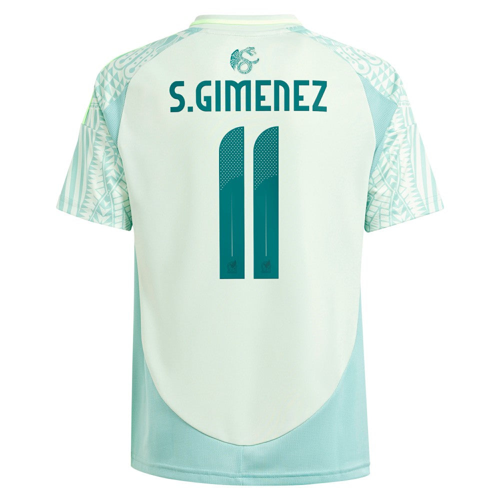 Santiago Giménez Mexico National Team Youth 2024 Away Replica Player Jersey for sale - Green