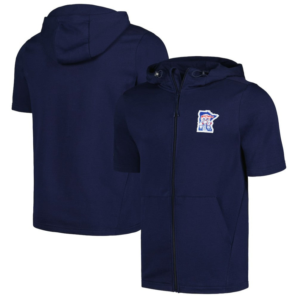 Minnesota Twins Levelwear Recruit Short Sleeve Full-Zip Hoodie - MLB Hoodies