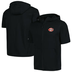 Cincinnati Reds Levelwear Recruit Short Sleeve Full-Zip Hoodie - MLB Hoodies