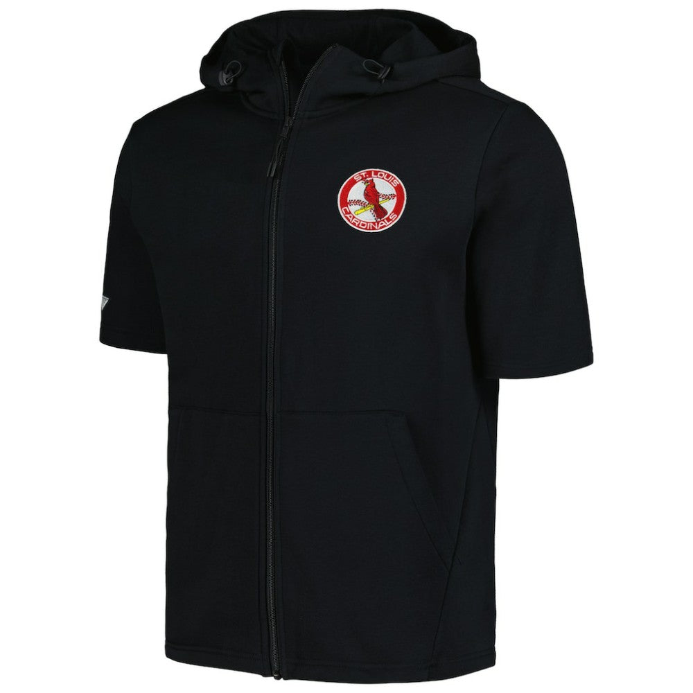 St. Louis Cardinals Levelwear Recruit Short Sleeve Full-Zip Hoodie - MLB Hoodies