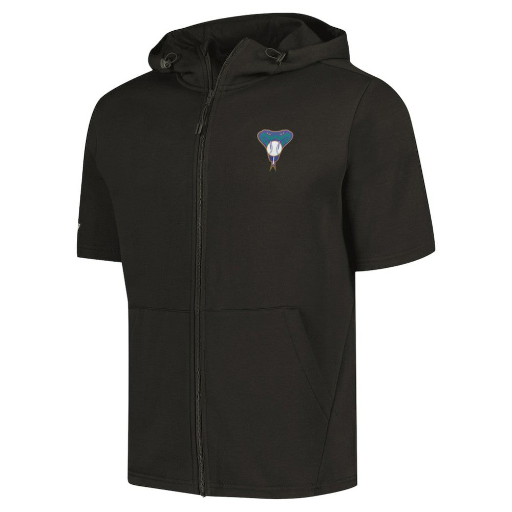 Arizona Diamondbacks Levelwear Recruit Short Sleeve Full-Zip Hoodie - MLB Hoodies