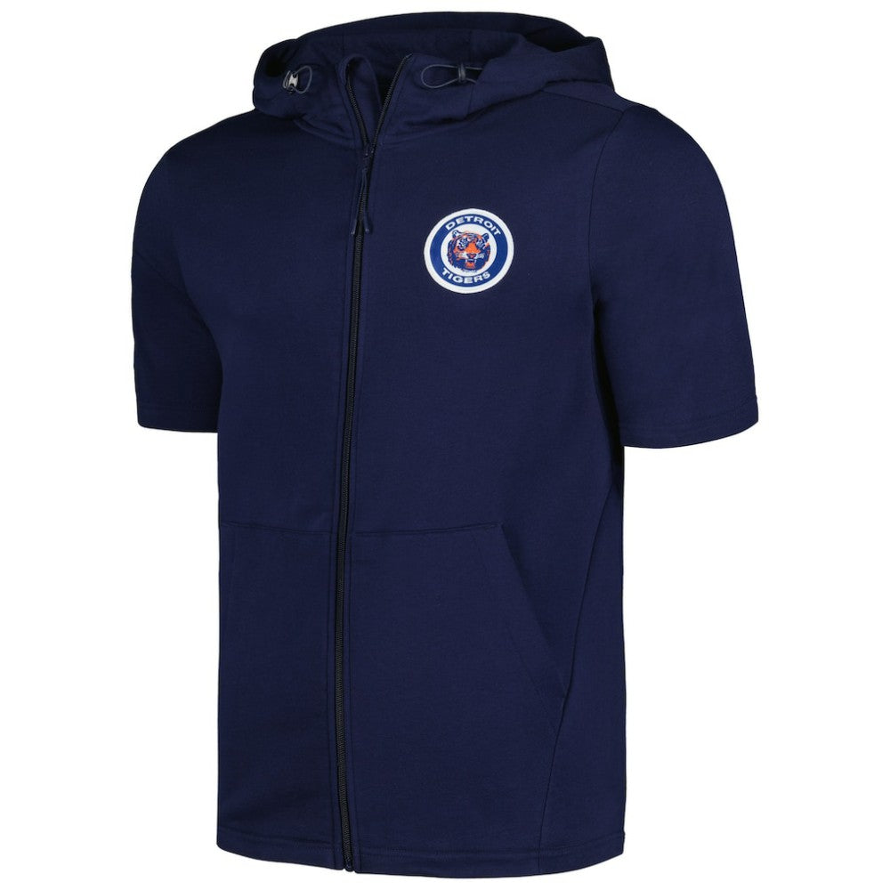 Detroit Tigers Levelwear Recruit Short Sleeve Full-Zip Hoodie - MLB Hoodies