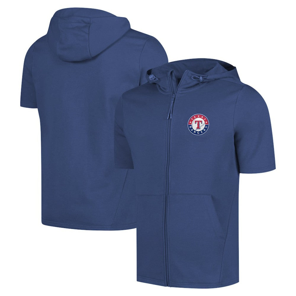 Texas Rangers Levelwear Recruit Short Sleeve Full-Zip Hoodie - MLB Hoodies
