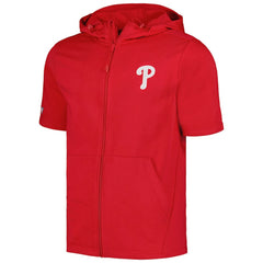 Philadelphia Phillies Levelwear Recruit Short Sleeve Full-Zip Hoodie - MLB Hoodies