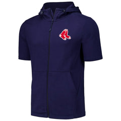 Boston Red Sox Levelwear Recruit Short Sleeve Full-Zip Hoodie - MLB Hoodies