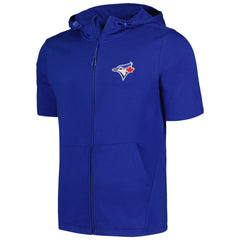 Toronto Blue Jays Levelwear Recruit Short Sleeve Full-Zip Hoodie - MLB Hoodies
