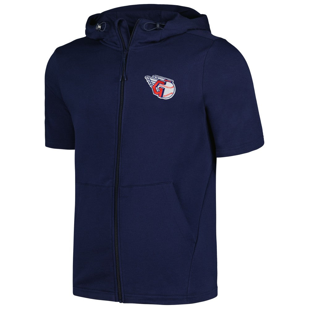 Cleveland Guardians Levelwear Recruit Short Sleeve Full-Zip Hoodie - MLB Hoodies