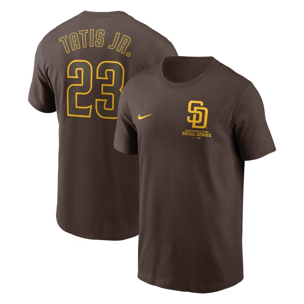 Fernando Tatis Jr. San Diego Padres Nike 2024 MLB World Tour Seoul Series Name & Number T-Shirt - MLB T-shirts
