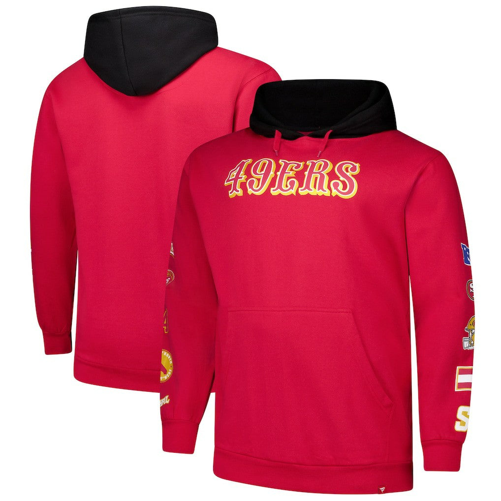 San Francisco 49ers Big & Tall Patched Out Pullover Hoodie | NFL Sale
