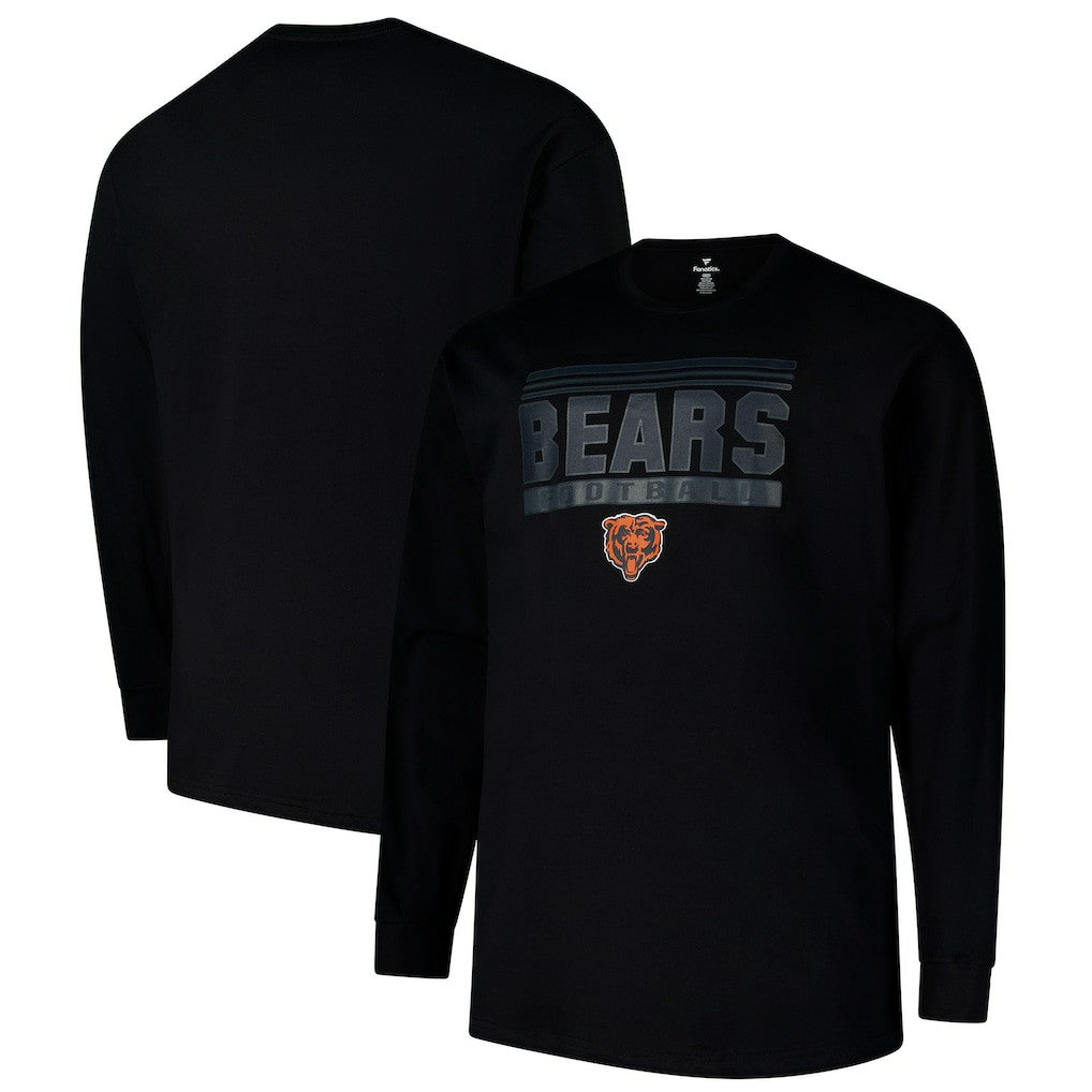 Chicago Bears Profile Big & Tall Pop Long Sleeve T-Shirt | NFL Outlet