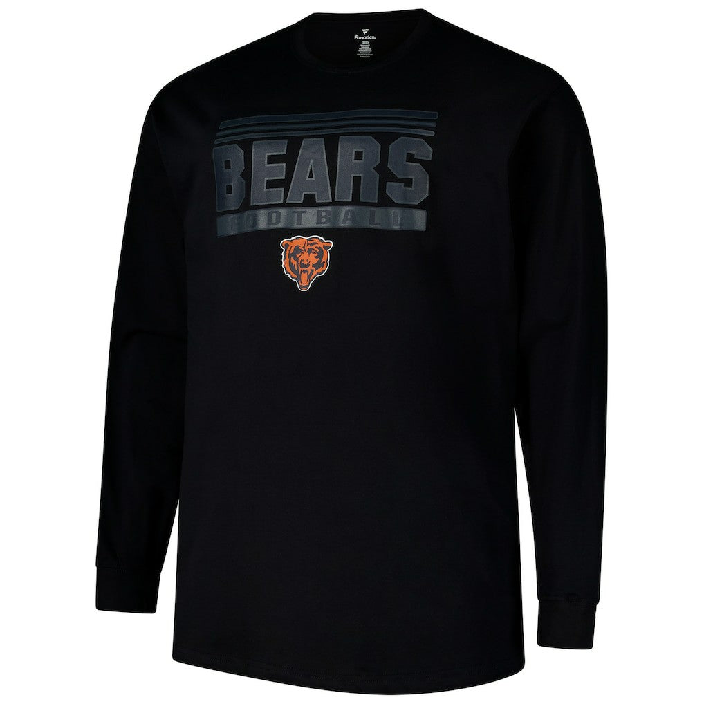 Chicago Bears Profile Big & Tall Pop Long Sleeve T-Shirt | NFL Outlet