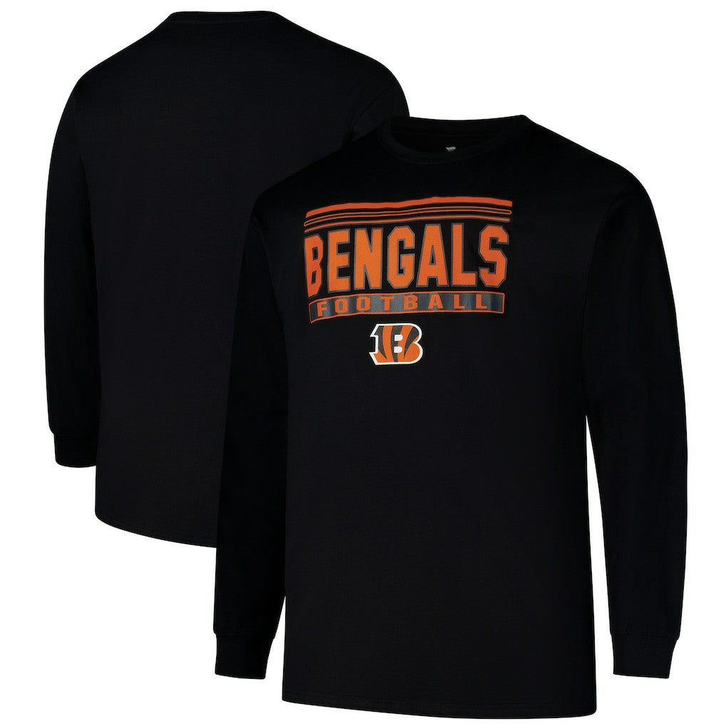 Cincinnati Bengals Profile Big & Tall Pop Long Sleeve T-Shirt | NFL Hot