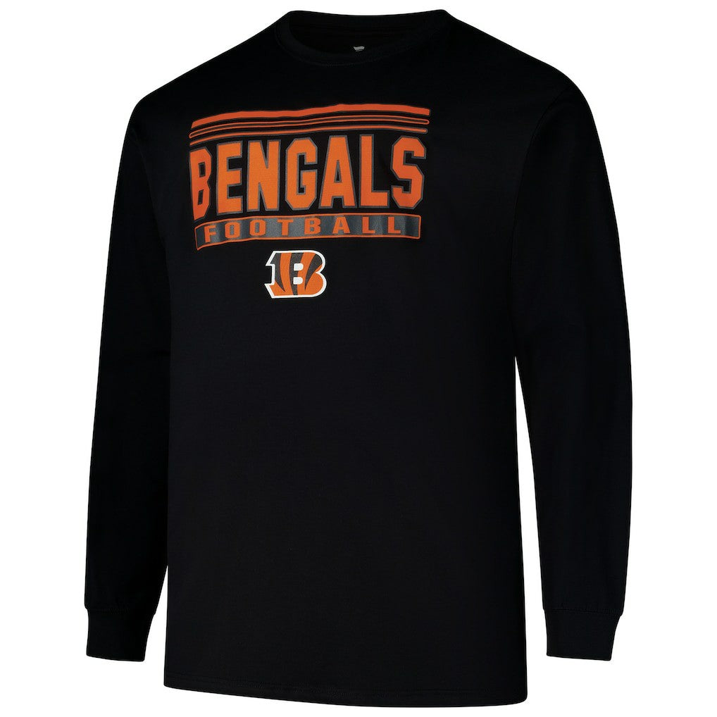 Cincinnati Bengals Profile Big & Tall Pop Long Sleeve T-Shirt | NFL Hot