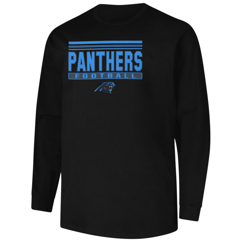 Carolina Panthers Profile Big & Tall Pop Long Sleeve T-Shirt | NFL Discount