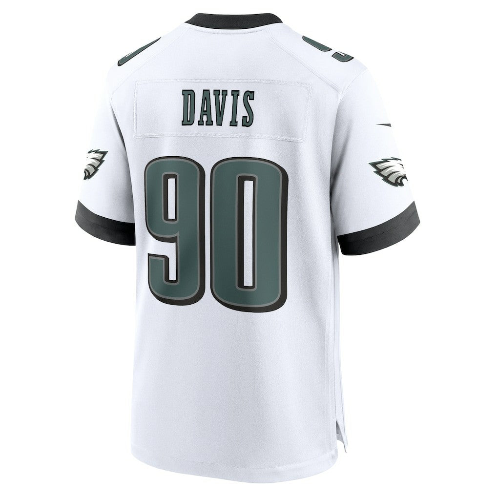 Philadelphia Eagles Jordan Davis  White Game Jersey | NFL Online