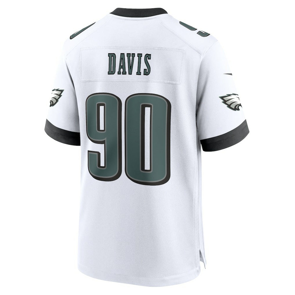 Philadelphia Eagles Jordan Davis  White Game Jersey | NFL Online