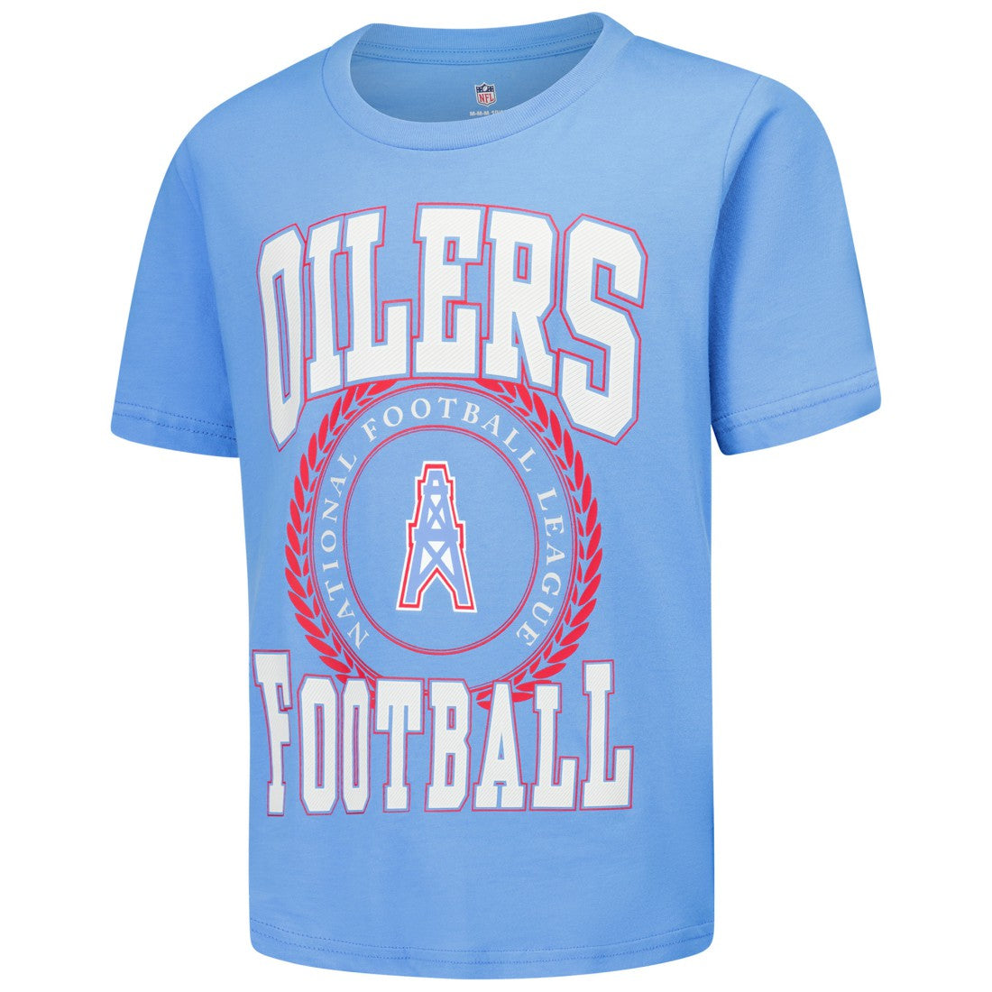 Tennessee Titans Youth Oilers Throwback Stitched Up Retro Logo T-Shirt | NFL On sale