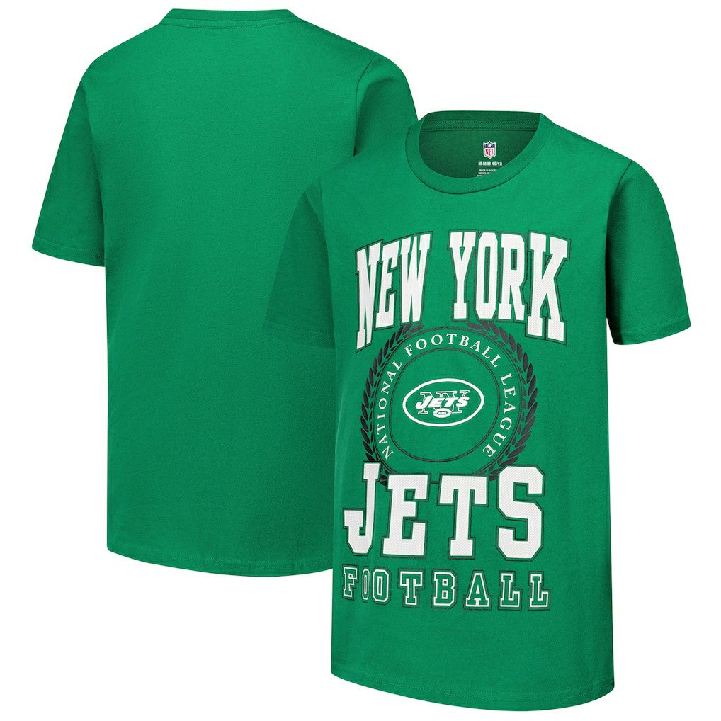 New York Jets Youth Stitched Up Retro Logo T-Shirt | NFL New