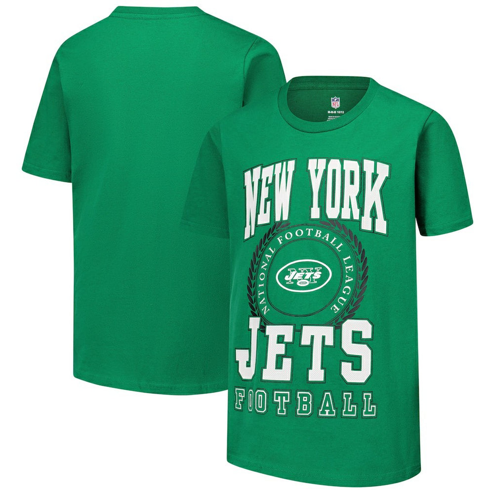 New York Jets Youth Stitched Up Retro Logo T-Shirt | NFL New