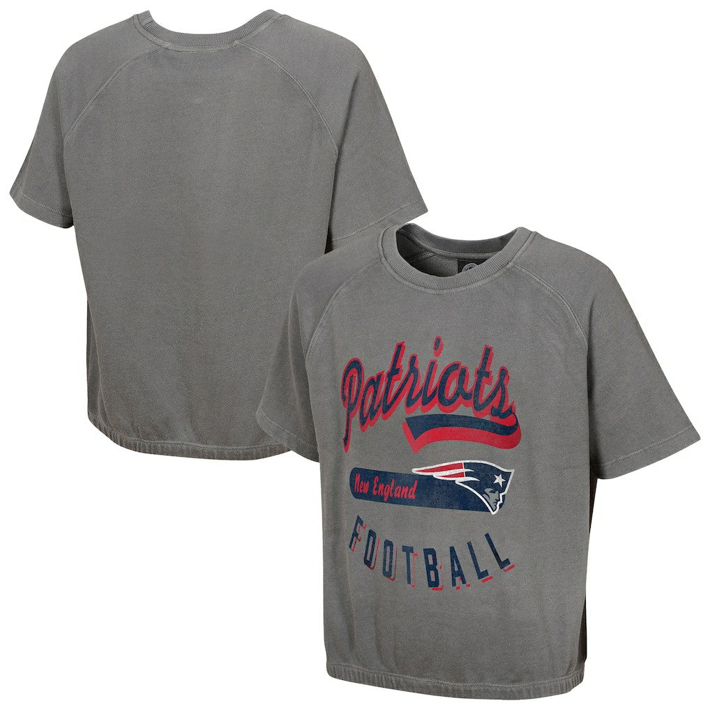 New England Patriots Women's Mineral Wash Short Sleeve Top | NFL US