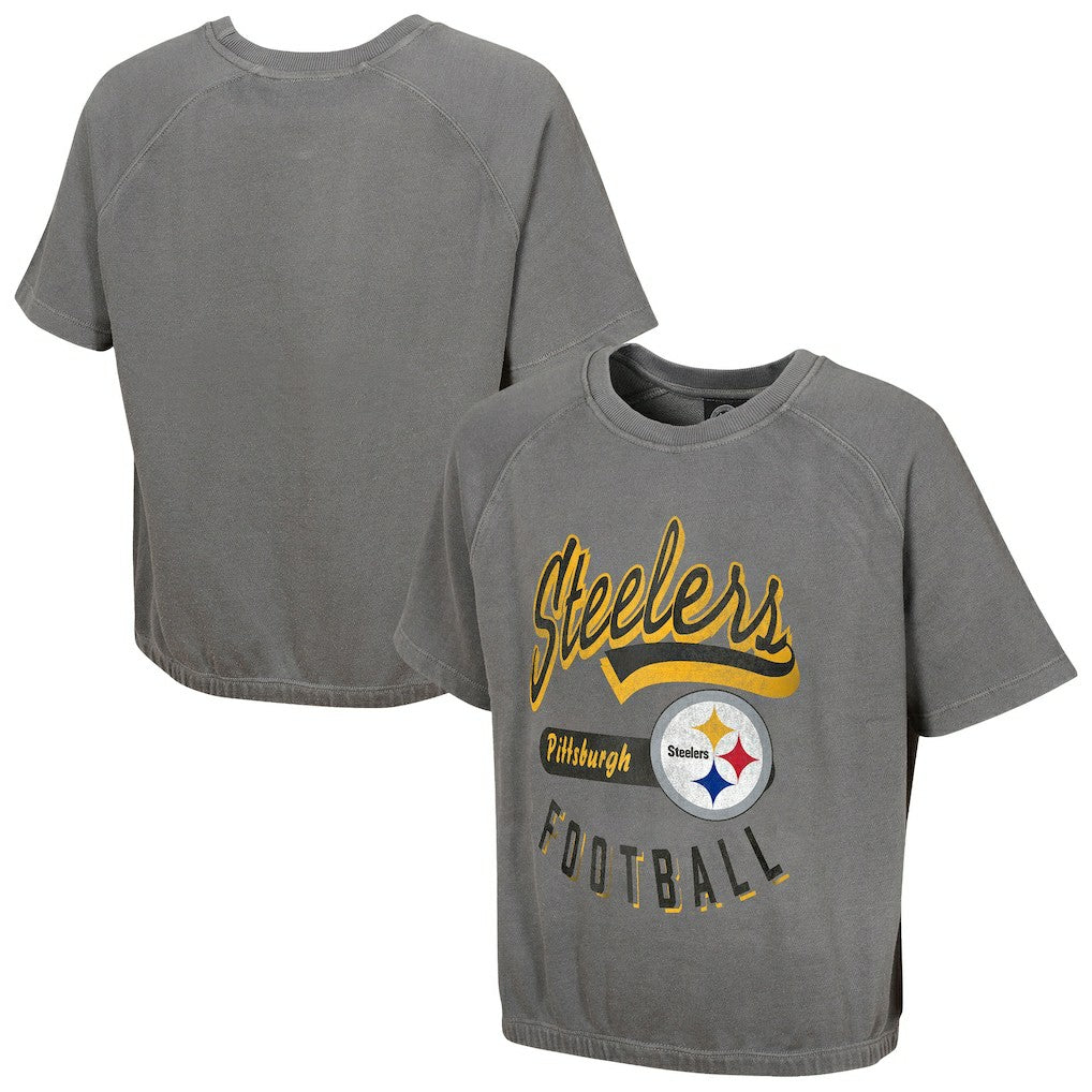 Pittsburgh Steelers Women's Mineral Wash Short Sleeve Top | NFL New