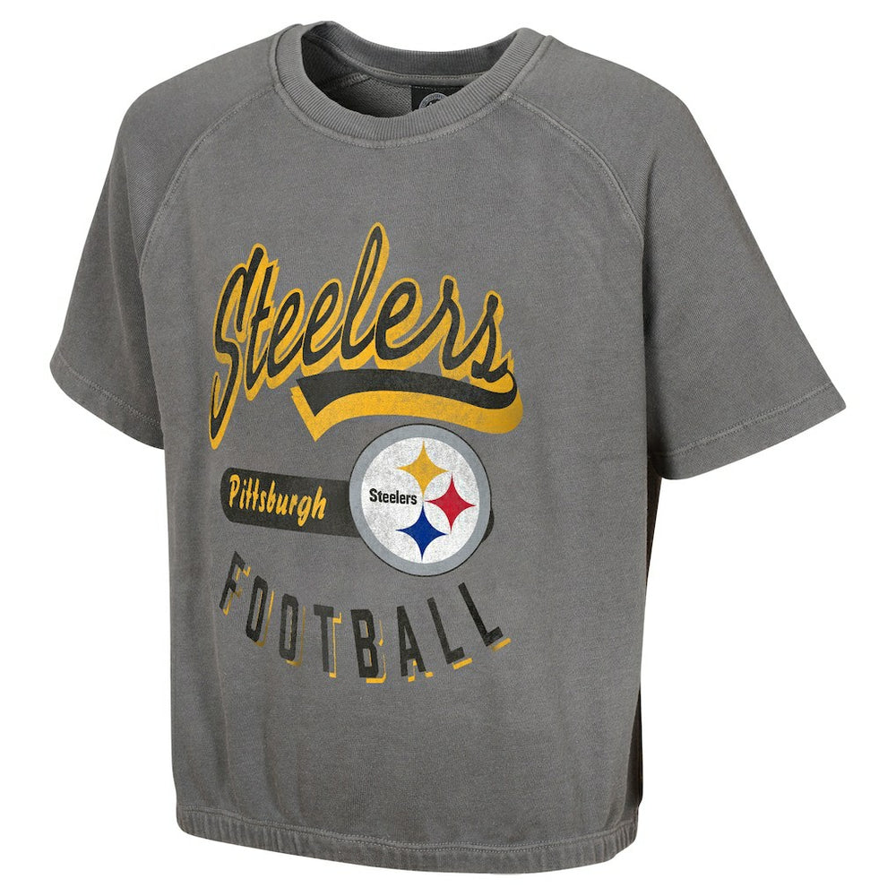 Pittsburgh Steelers Women's Mineral Wash Short Sleeve Top | NFL New