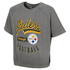 Pittsburgh Steelers Women's Mineral Wash Short Sleeve Top | NFL New