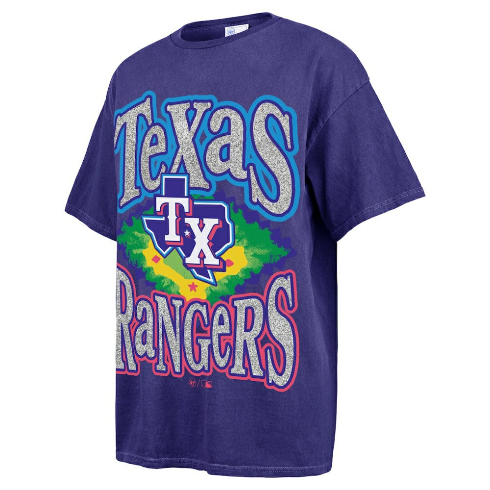 Texas Rangers '47 Women's Flashing Lights Boyfriend T-Shirt - MLB T-shirts