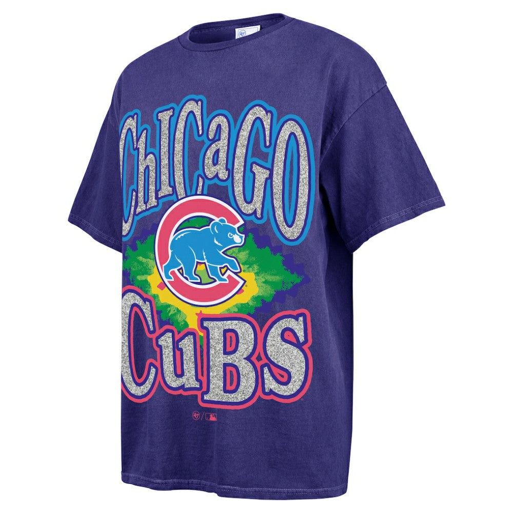 Chicago Cubs '47 Women's Flashing Lights Boyfriend T-Shirt - MLB T-shirts