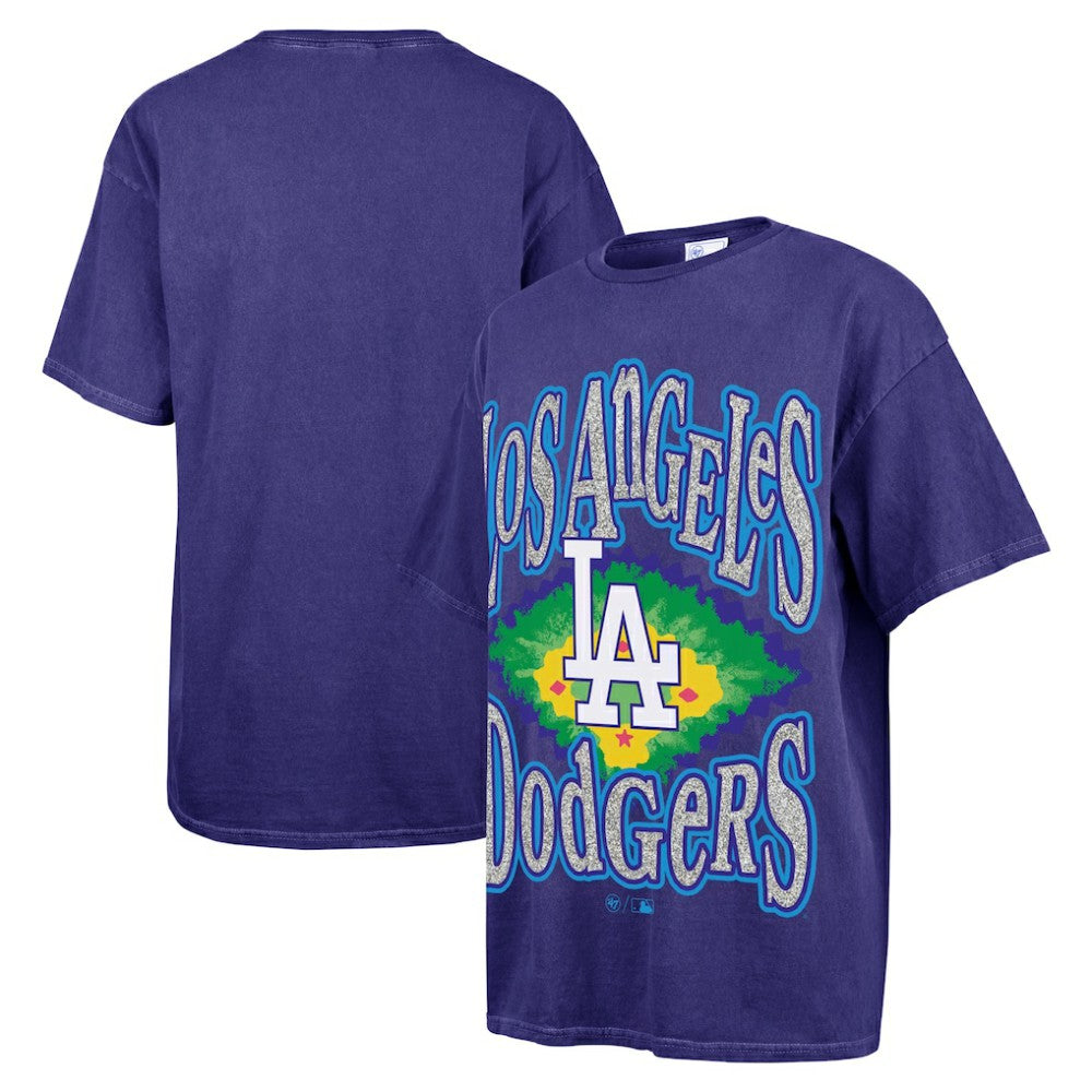 Los Angeles Dodgers '47 Women's Flashing Lights Boyfriend T-Shirt - MLB T-shirts