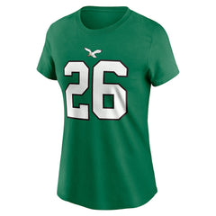 Philadelphia Eagles Saquon Barkley  Women's Player Name & Number T-Shirt | NFL Outlet