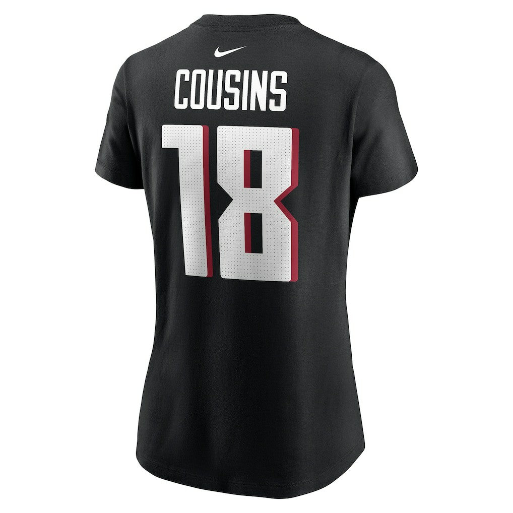 Atlanta Falcons Kirk Cousins  Women's Player Name & Number T-Shirt | NFL New