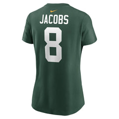 Green Bay Packers Josh Jacobs  Women's Player Name & Number T-Shirt | NFL US