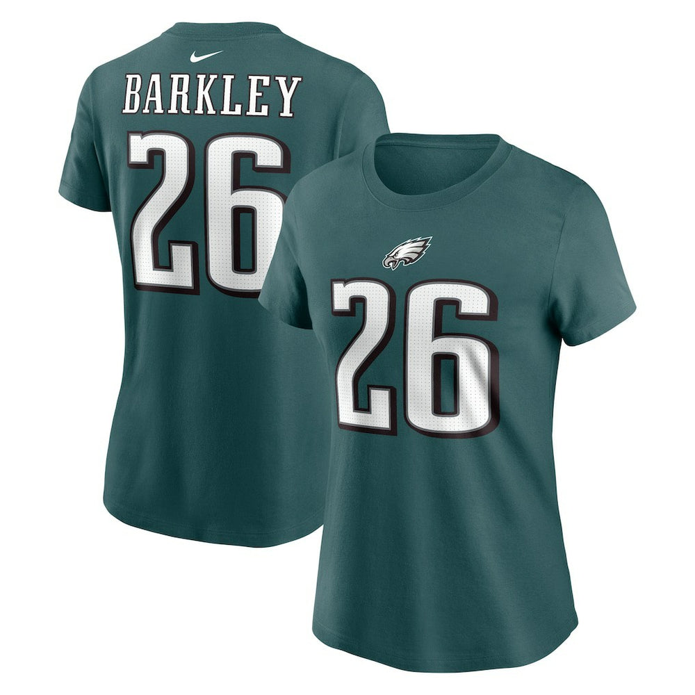 Philadelphia Eagles Saquon Barkley  Women's Player Name & Number T-Shirt | NFL Discount