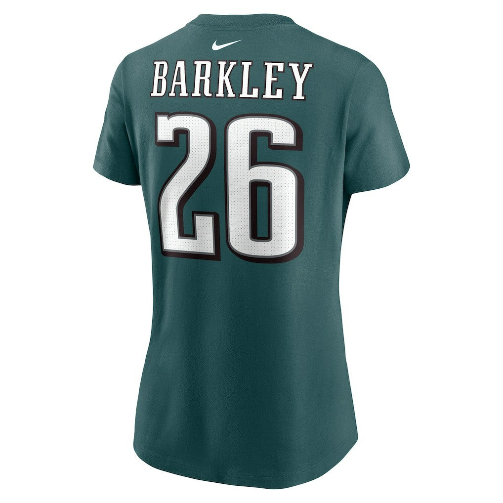Philadelphia Eagles Saquon Barkley  Women's Player Name & Number T-Shirt | NFL Discount