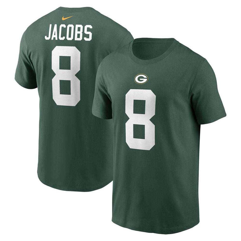 Green Bay Packers Josh Jacobs  Player Name & Number T-Shirt | NFL Online