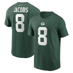Green Bay Packers Josh Jacobs  Player Name & Number T-Shirt | NFL Online
