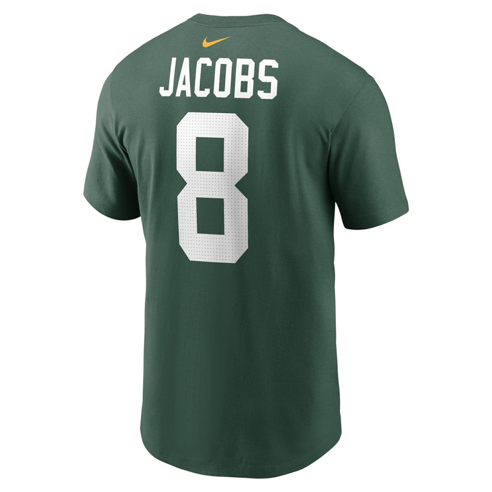 Green Bay Packers Josh Jacobs  Player Name & Number T-Shirt | NFL Online